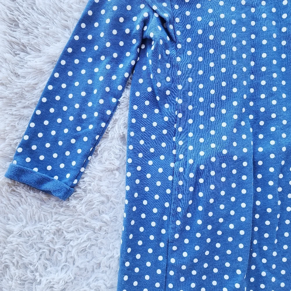Gaps Kids Cascade Ruffle‎ Blue Polka Dot Dress